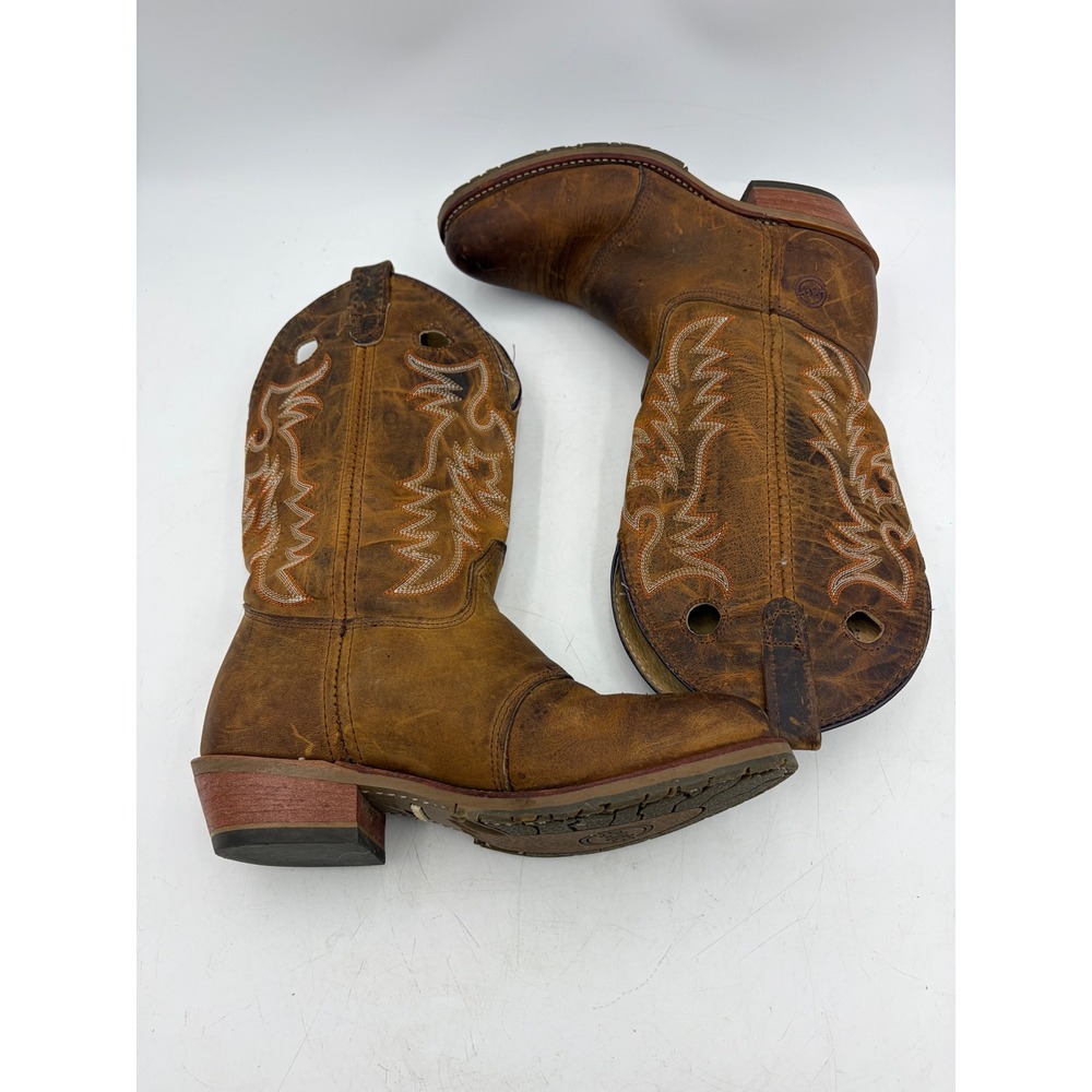 Double-H Boots Daniela Brown Leather Western Cowboy Women 10 USA DH5159 Workwear - Picture 13 of 15